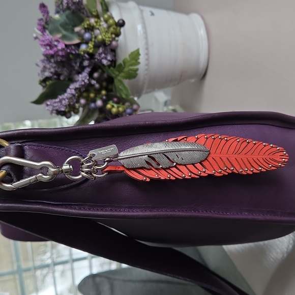 Coach Handbags - COACH Red Feather Bag Charm